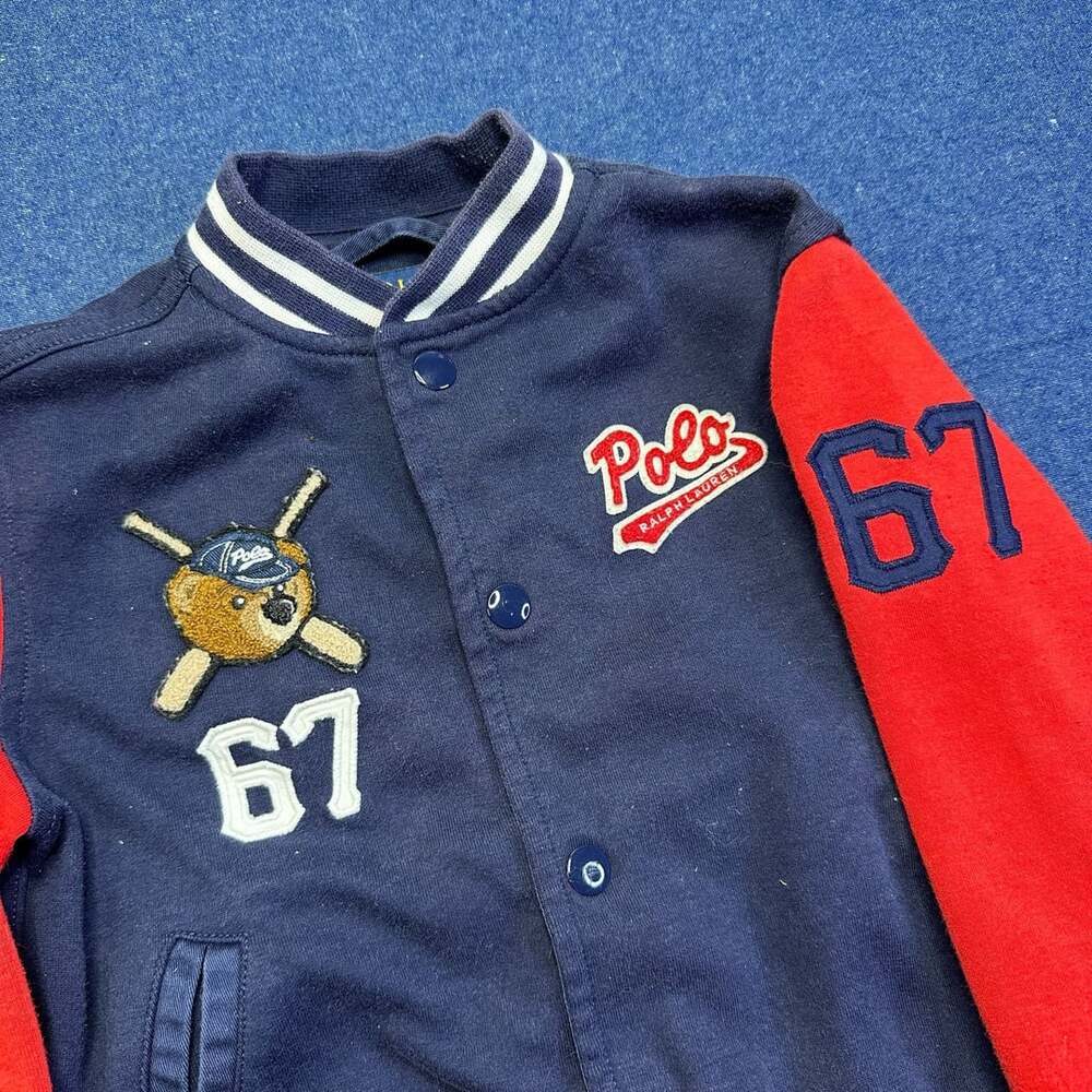 Polo Ralph Lauren Kids Polo Bear Varsity Jacket Size 3/3T